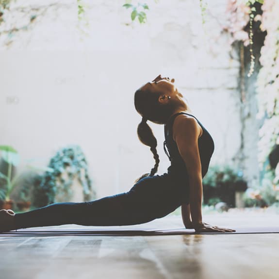 Person doing yoga massage