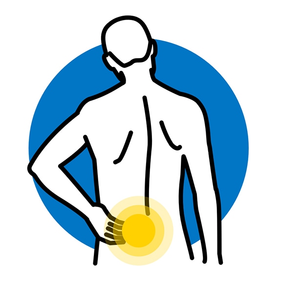 Hip pain graphic
