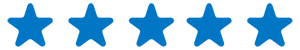 Five blue stars